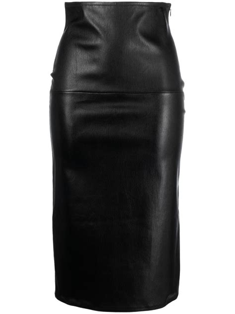 Prada Lambskin Mini Skirt 